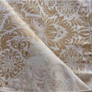 Yves Delorme MEDAILLON BEIGE SATIN flat sheet